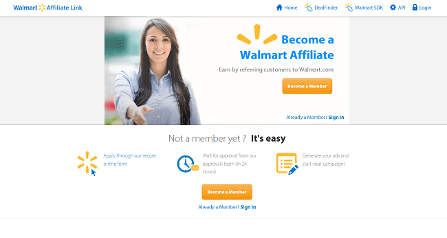 Walmart Affiliates Homepage